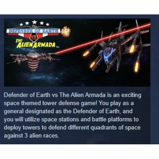 DEFENDER OF EARTH VS THE ALIEN ARMADA АВТОДОСТАВКА STEAM GLOBAL МГНОВЕННО ЛИЦЕНЗИЯ