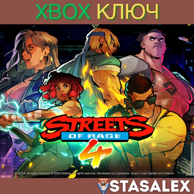 STREETS OF RAGE 4 XBOX ONE &amp; SERIES X|S &amp; WIN10,11🔑KEY