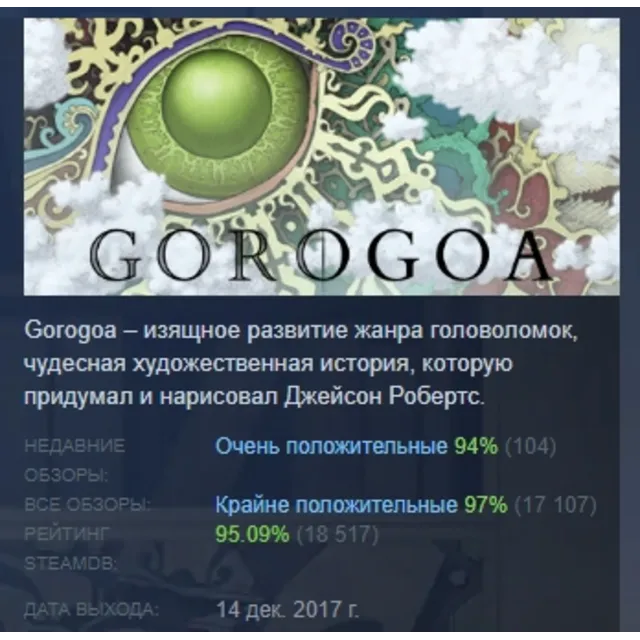Gorogoa АВТОДОСТАВКА STEAM GLOBAL МГНОВЕННО ЛИЦЕНЗИЯ