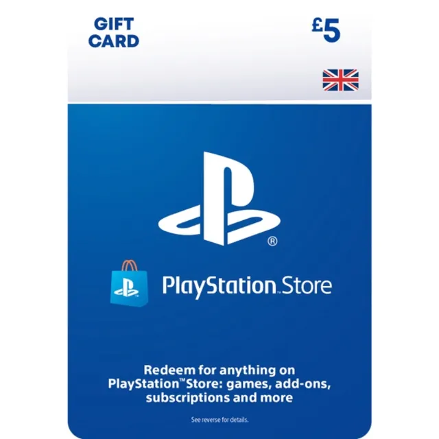Карта PlayStation Network (PSN) - 5 фунтов (UK GBP)