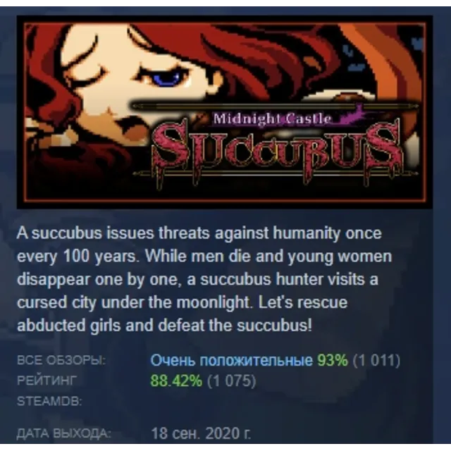Midnight Castle Succubus DX АВТОДОСТАВКА STEAM GLOBAL МГНОВЕННО ЛИЦЕНЗИЯ