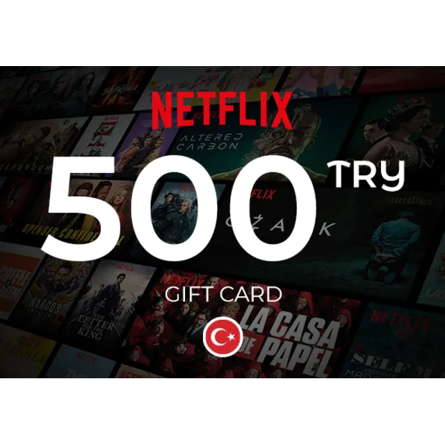 NETFLIX 500₺ TL TRY ЛИР ПОДАРОЧНАЯ КАРТА ТУРЦИЯ 🇹🇷🔥