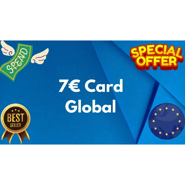 💶7€ Card Global🌎All Services/Subscriptions/Others✅