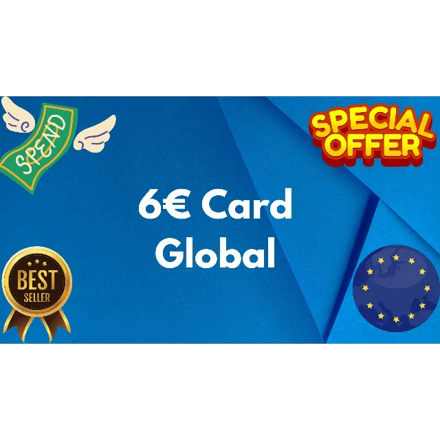 💶6€ Card Global🌎All Services/Subscriptions/Others✅⭐