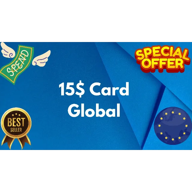 💵15$ CARD GLOBAL🌎All Services/Subscriptions/Others✅