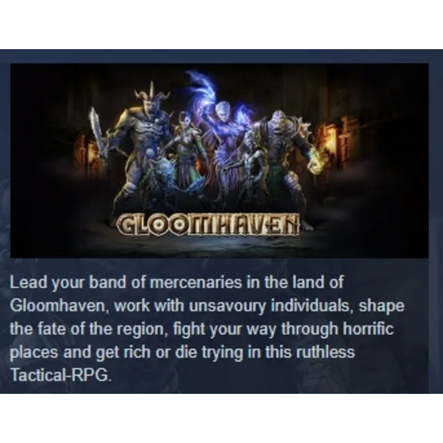 Gloomhaven АВТОДОСТАВКА STEAM GLOBAL МГНОВЕННО ЛИЦЕНЗИЯ