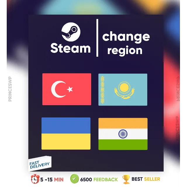 ✨СМЕНА РЕГИОНА СТИМ КАЗАХСТАН/ТУРЦИЯ/УКРАИНА(БЫСТРО)✔️