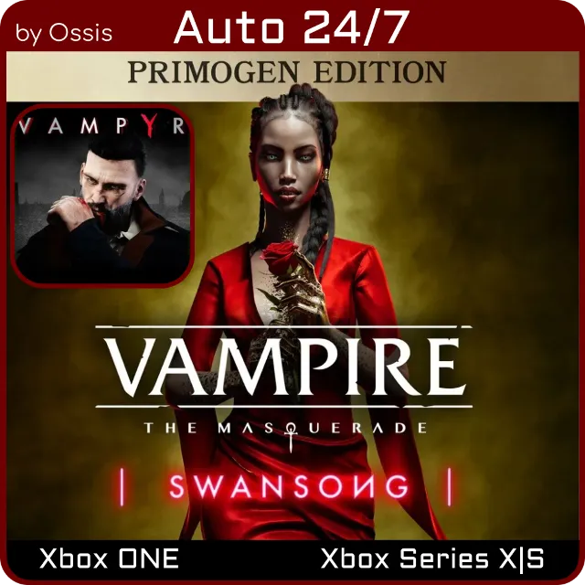 24/7 XBOX Vampire The Masquerade Swansong PRIMOGEN EDITION, Vampyr