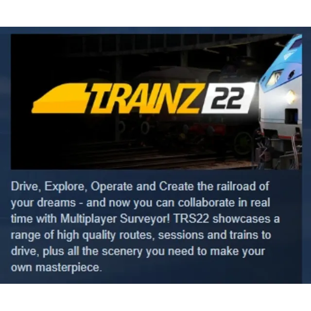 Trainz Railroad Simulator 2022 АВТОДОСТАВКА STEAM GLOBAL МГНОВЕННО ЛИЦЕНЗИЯ