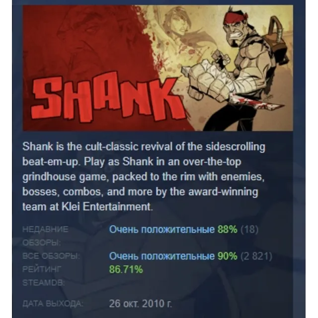 Shank АВТОДОСТАВКА STEAM GLOBAL МГНОВЕННО ЛИЦЕНЗИЯ