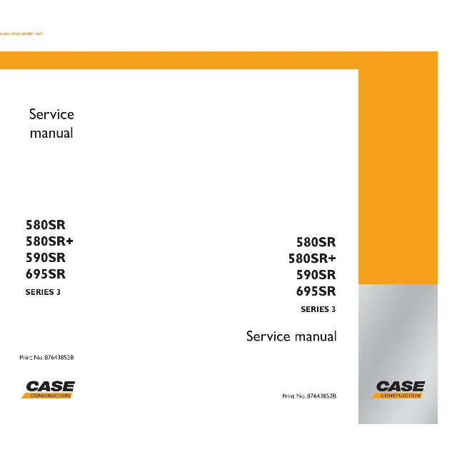 CASE 580/590/695 Service manual