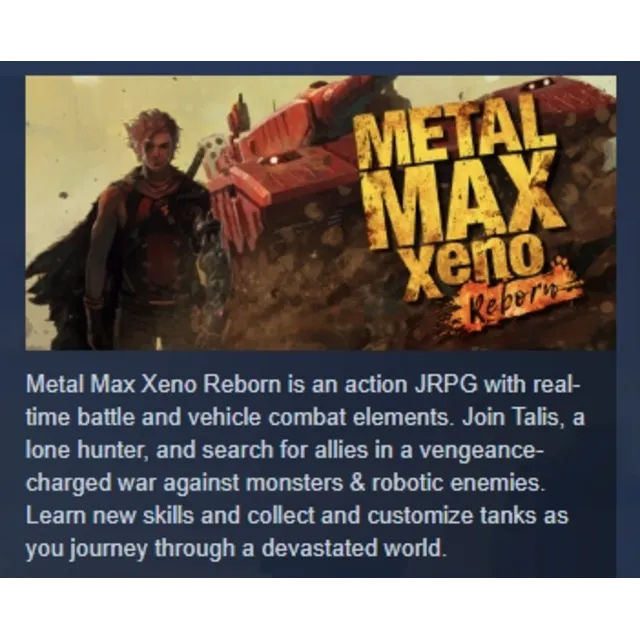 Metal Max Xeno Reborn АВТОДОСТАВКА STEAM GLOBAL МГНОВЕННО ЛИЦЕНЗИЯ