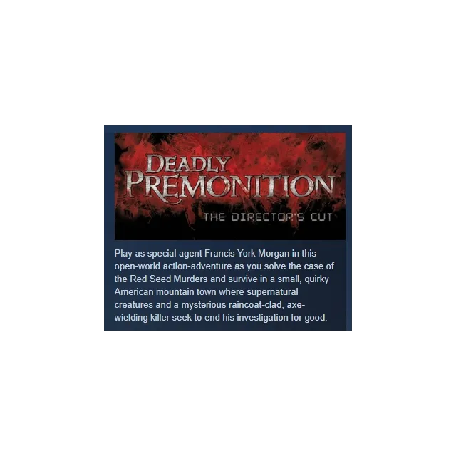 Deadly Premonition: The Director's Cut АВТОДОСТАВКА STEAM GLOBAL МГНОВЕННО ЛИЦЕНЗИЯ