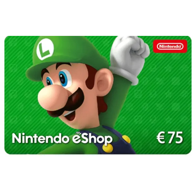 🎁 КАРТА ОПЛАТЫ NINTENDO ESHOP — 75 EUR [EU] | СКИДКИ