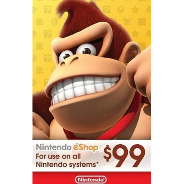 🎁 КАРТА ОПЛАТЫ NINTENDO ESHOP — 99 USD [USA]