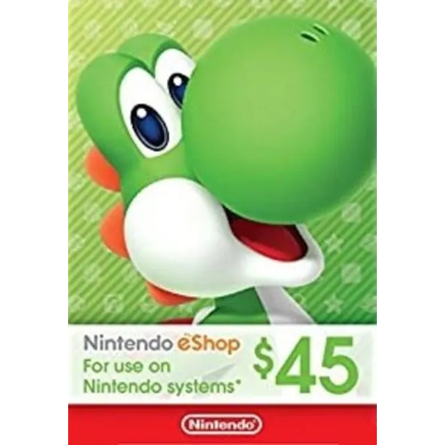 🎁 КАРТА ОПЛАТЫ NINTENDO ESHOP — 45 USD [USA]