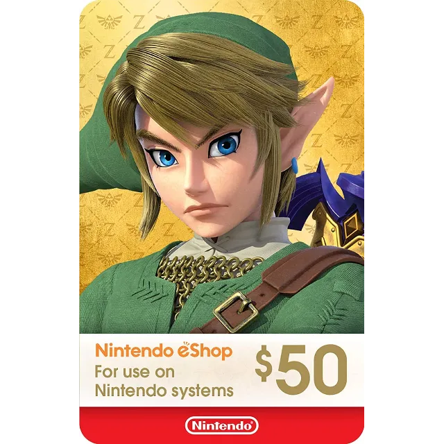🎁 КАРТА ОПЛАТЫ NINTENDO ESHOP — 50 USD [USA]