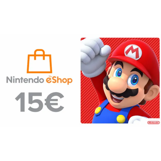Nintendo eShop пополнение на 15 Евро (EU) -%