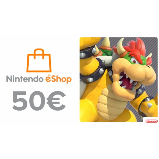 Nintendo eShop пополнение на 50 Евро (EU) -%
