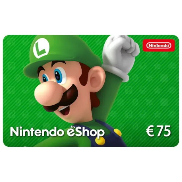 Nintendo eShop пополнение на 75 Евро (EU) -%