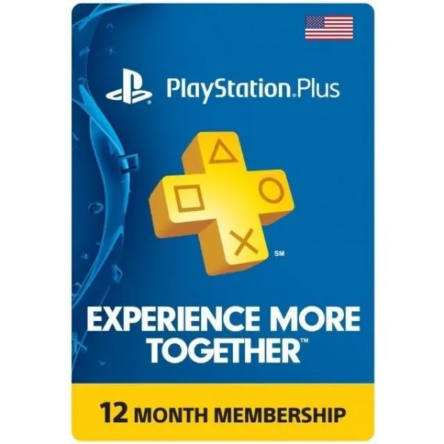 PS PLUS — 365 дней — 12 месяцев (США)