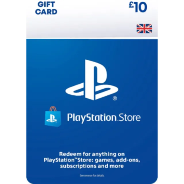 PSN £10 фунтов PlayStation Network (Великобритания)