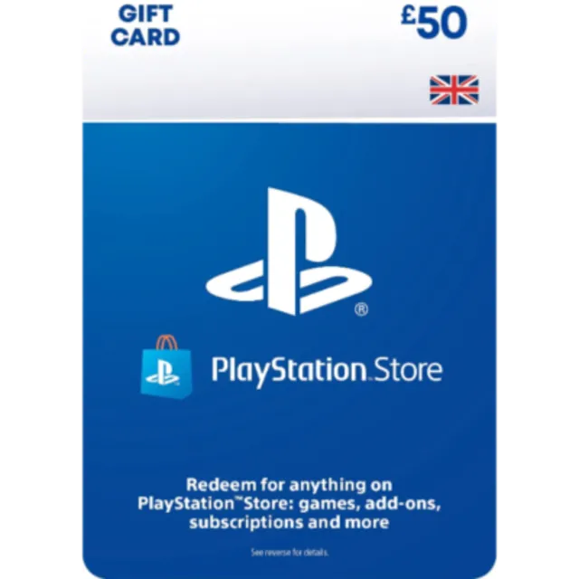 PSN £50 фунтов PlayStation Network (Великобритания)