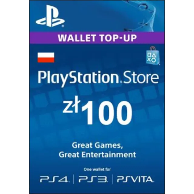 PSN 100 злотых PlayStation Network (Польша)