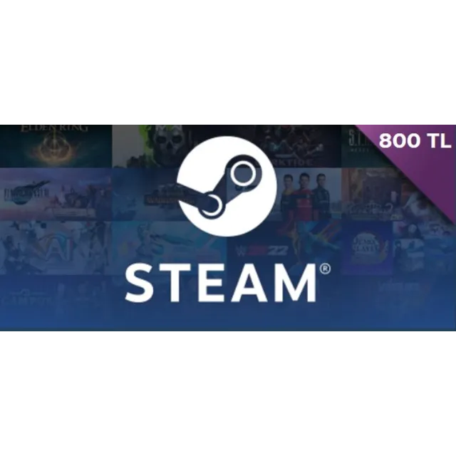 Steam Wallet Turkey 40/100/200/400/800 TL Стим Турция