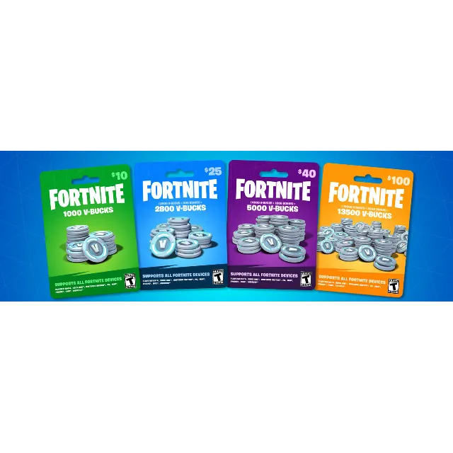 ⚡️FORTNITE 1000 - 2800 - 5000 - 13500 V-BUCKS EPIC