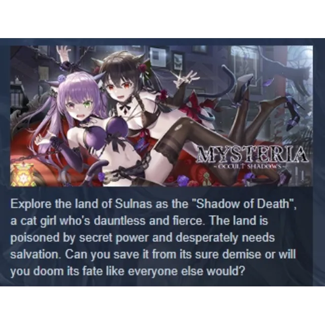 Mysteria~Occult Shadows~ АВТОДОСТАВКА STEAM GLOBAL МГНОВЕННО ЛИЦЕНЗИЯ