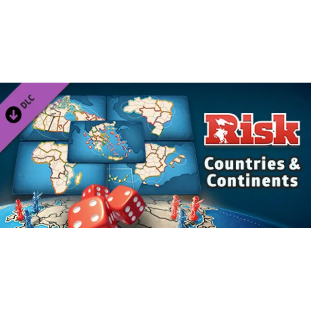 RISK: Global Domination - Countries &amp; Continents Map Pa