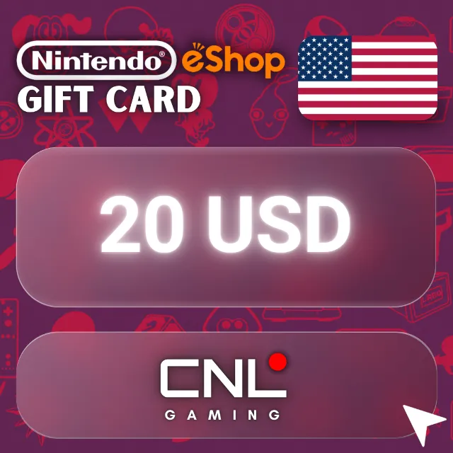 24/7 АВТО | Nintendo eShop 20 USD (подарочная карта)
