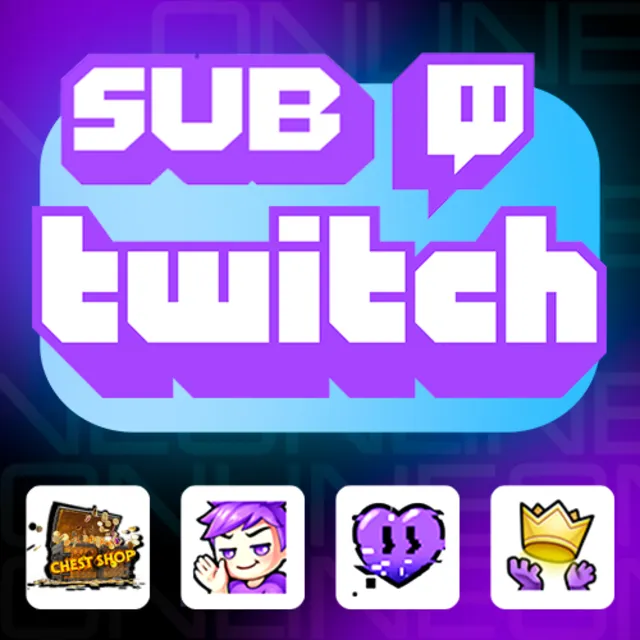 🔮TWITCH SUB | ПОДАРОЧНАЯ ПОДПИСКА | 1-6 МЕСЯЦ | ТВИЧ🔮