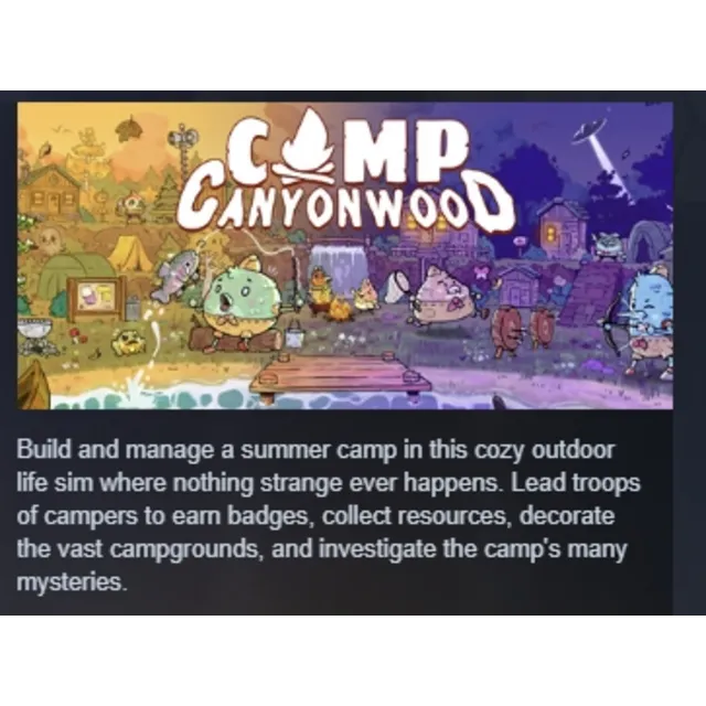 Camp Canyonwood АВТОДОСТАВКА STEAM GLOBAL МГНОВЕННО ЛИЦЕНЗИЯ