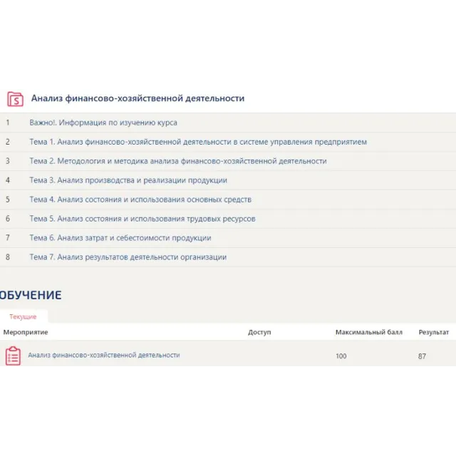 Анализ финансово-хозяйственной деятельности Синергия
