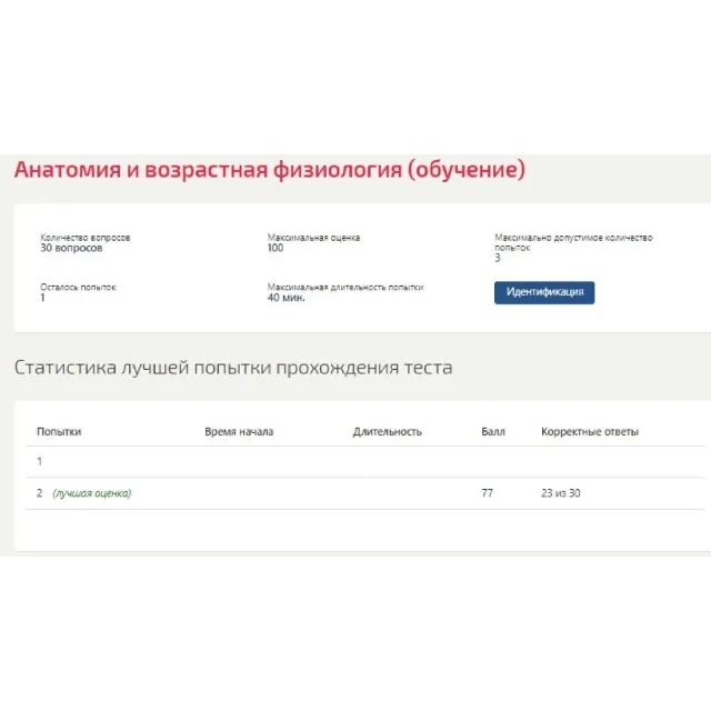 Анатомия и возрастная физиология ответы МФПУ Синергия
