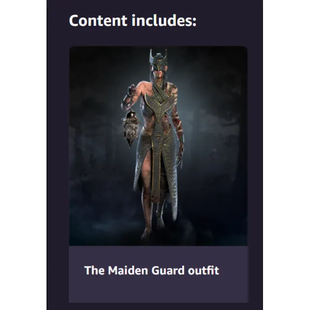 DBD: скин для The PLAGUE наряд The Maiden Guard uotfit
