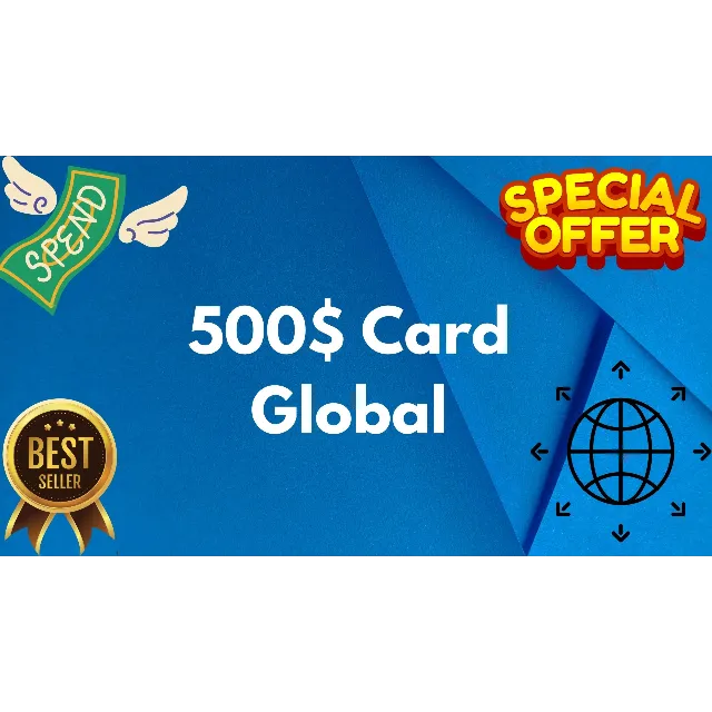 💵500$ Card Global🌎All Services/Subscriptions/Others✅