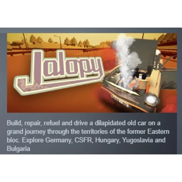 Jalopy АВТОДОСТАВКА STEAM GLOBAL МГНОВЕННО ЛИЦЕНЗИЯ