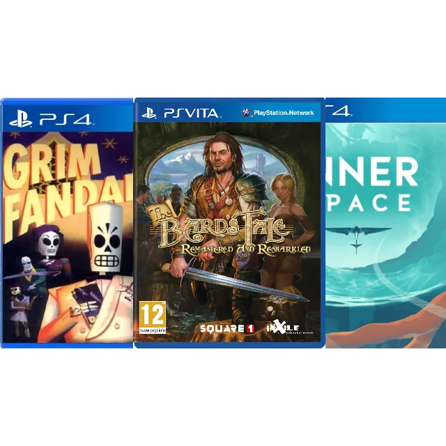 Grim Fandango Remastered, The Bard's Tale, InnerSpace