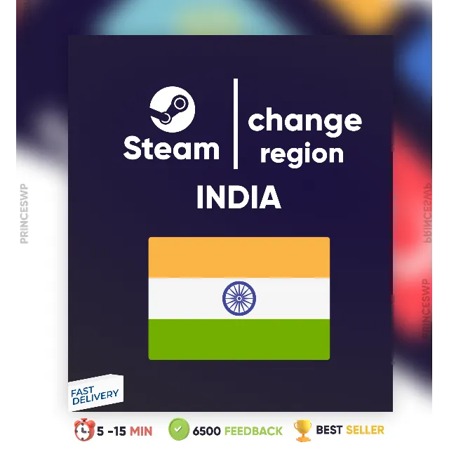 ✨  Steam Смена региона на Индию  ₹