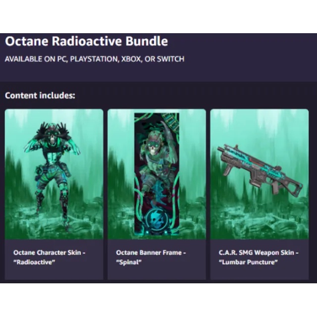 ⭐Amazon - Apex Legends: Octane Radioactive Bundle⭐