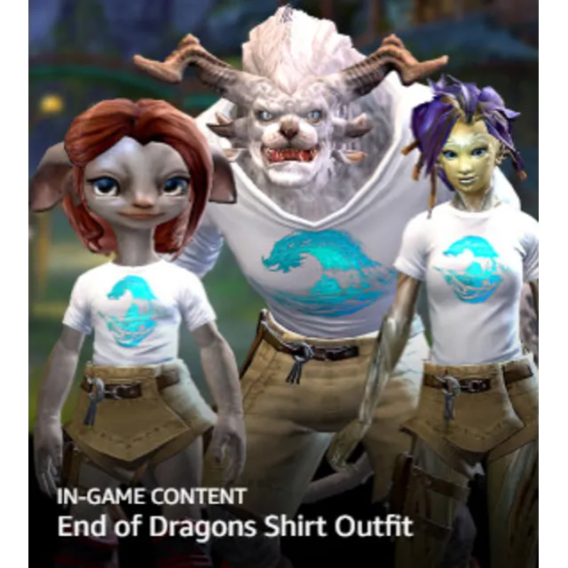 Guild Wars 2 🔑 Рубашка «Конец драконов» 🔵🔴🔵