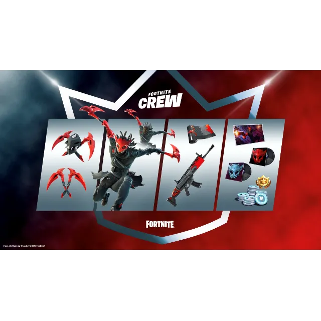 🔥 FORTNITE Crew (Battle Pass + 1000 V-Bucks) - 1 месяц