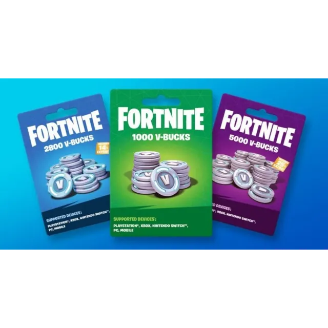 🚀FORTNITE🎮1000 - 2800 - 5000 - 13500 V-Bucks🎁Epic
