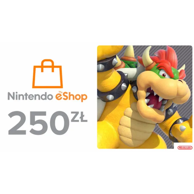 Nintendo eShop пополнение на 250 ZL (Польша) -%