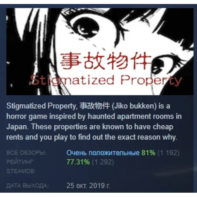 [Chilla's Art] Stigmatized Property | 事故物件 АВТОДОСТАВКА STEAM GLOBAL МГНОВЕННО ЛИЦЕНЗ
