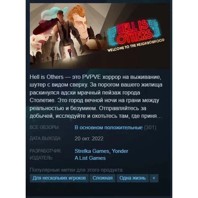 🩸Hell is Others {Steam Key/Global/ROW} + Подарок🎁