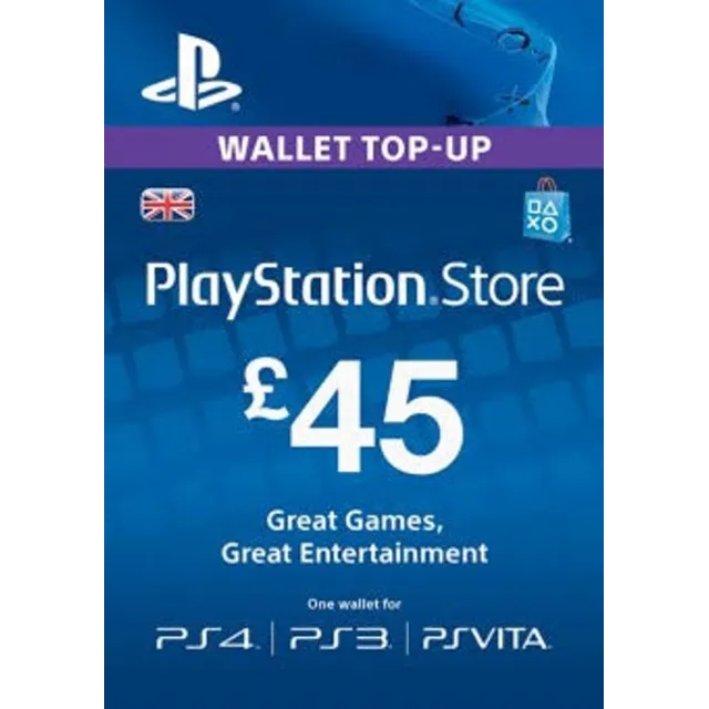 💣 PlayStation Network код пополнения на £45 (UK) PSN